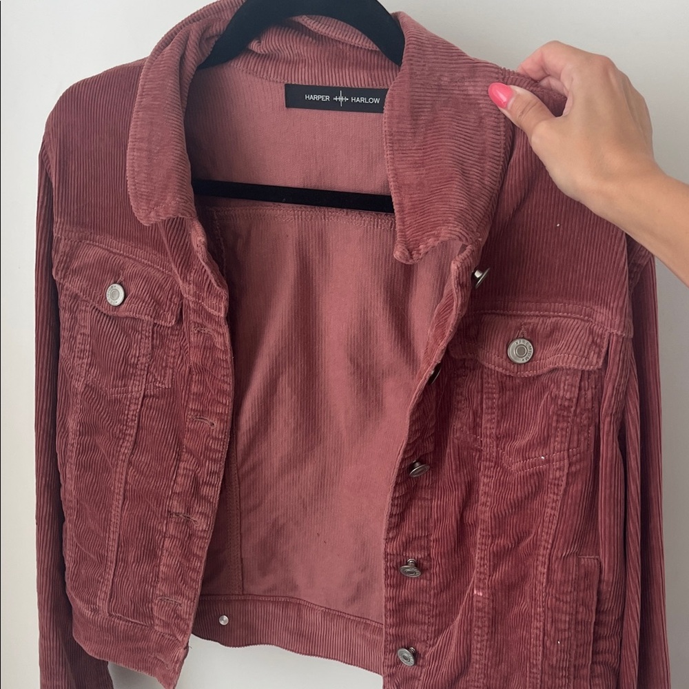 Harlow Women's Corduroy Jacket - Dusty Rose